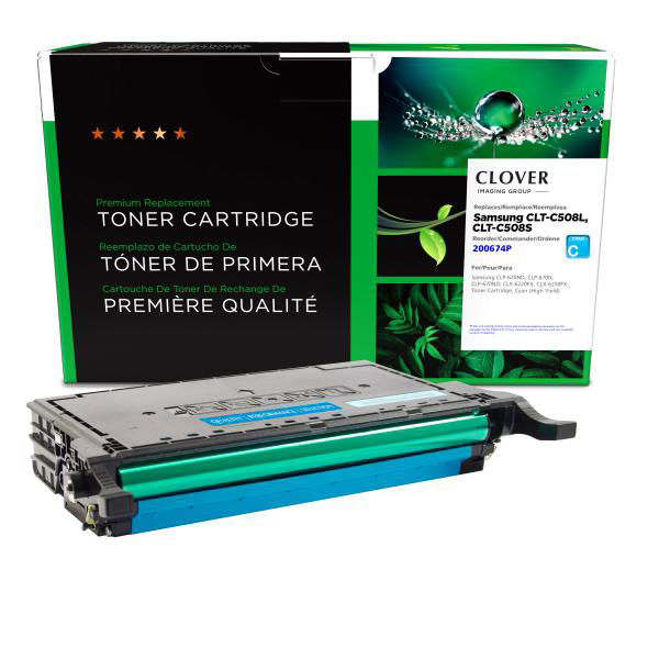 Picture of COMPATIBLE HIGH YIELD CYAN TONER FOR SAMSUNG CLT-C508L/CLT-C508S