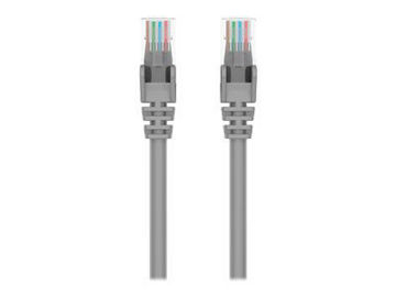 Picture of BELKIN 5FT CAT5E ETHERNET PATCH CABLE SNAGLESS, RJ45, M/M, GRAY