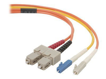 Picture of BELKIN MODE CONDITIONING CABLE LC SINGLE-MODE (M) TO SC MULTI-MODE (M) 3 M